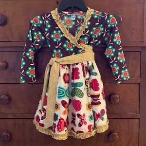 Little Miss Marmalade wrap dress. Size 6